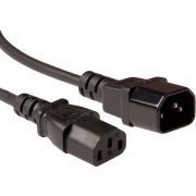 ACT Netsnoer LSZH C13 - C14 zwart 3 m