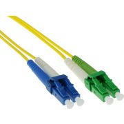 ACT 1 meter LSZH Singlemode 9/125 OS2  glasvezel patchkabel duplex met LC/APC en LC/UPC connectoren
