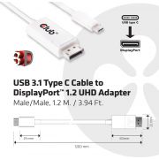 CLUB3D-USB-3-1-Type-C-Cable-to-DisplayPort-1-2-UHD-Adapter