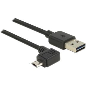 DeLOCK 83846 1m USB A Micro-USB B Zwart USB-kabel