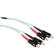 ACT 30 meter Multimode 50/125 OM3 duplex ruggedized fiber kabel met SC connectoren