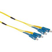 ACT 20 meter Singlemode 9/125 OS2 duplex ruggedized fiber kabel met SC connectoren