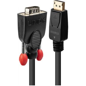 Lindy 41942 DisplayPort VGA Zwart kabeladapter/verloopstukje