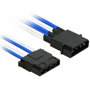 Nanoxia Nx4Py2Ebw Intern 02M Molex 4 Pin 2 X 4 Blauw Wit Electriciteitssnoer nanoxia kopen in de aanbieding