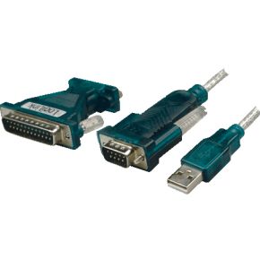 LogiLink Adapter USB 2.0 to serial 9+25 pin