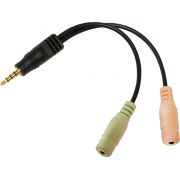 LogiLink CA0021 audio splitter 4pins 3,5mm naar 2x 3,5