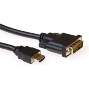 ACT AK3739 1m HDMI DVI-D Zwart video kabel adapter