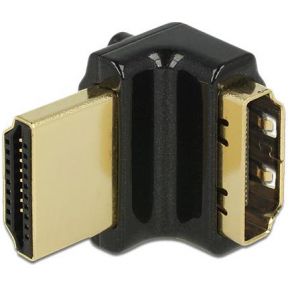 DeLOCK 65663 Adapter High Speed HDMI with Ethernet – HDMI-A female > HDMI-A male 4K haaks zwart