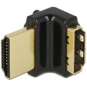 DeLOCK 65663 Adapter High Speed HDMI with Ethernet &ndash; HDMI-A female > HDMI-A male 4K haaks zwart