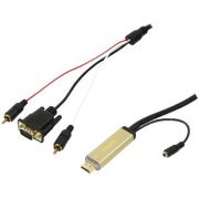 LogiLink CV0052A video kabel adapter HDMI naar VGA/audio