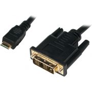 LogiLink Mini-HDMI - DVI-D M/M 2m