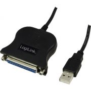 LogiLink USB / D-SUB 25 Adapter Cable, 1.8m