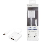 LogiLink-USB-C-DVI-USB-C-DVI-Wit
