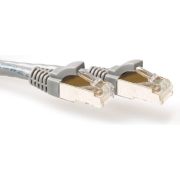 ACT Grijze 20 meter LSZH SFTP CAT6A patchkabel snagless met RJ45 connectoren