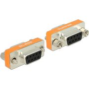 Delock 65570 D-Sub 9-pins female > female nulmodem genderchanger