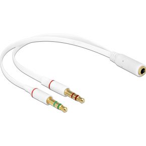 DeLOCK 65585 0.2m 2 x 3.5mm 3.5mm Wit audio kabel
