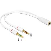 DeLOCK 65585 0.2m 2 x 3.5mm 3.5mm Wit audio kabel