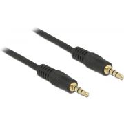 DeLOCK 83435 1m 3.5mm 3.5mm Zwart audio kabel