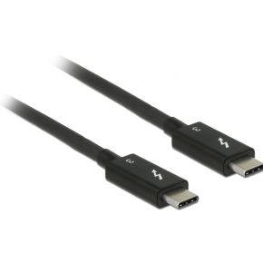 Delock 84846 Thunderbolt 3 (20 Gb/s) USB-C-kabel male > male passief 1,5 m 5 A zwart