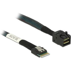 Delock 85081 kabel Slim SAS SFF-8654 4i > Mini SAS HD SFF-8643 50cm