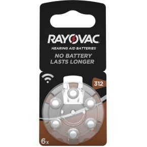 Rayovac Acoustic Special 312 6 hoorapparaat batterijen