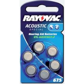 Rayovac Acoustic Special 675 6 Hoorapparaat Batterijen rayovac kopen in de aanbieding