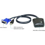Aten-CV211-Zwart-Blauw-video-kabel-adapter