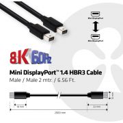 CLUB3D-Mini-DisplayPort-1-4-Kabel-HBR3-M-M-2-meter