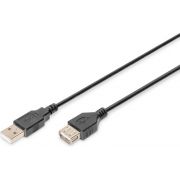 Digitus-AK-300200-018-S-1-8m-USB-A-USB-A-Zwart-USB-kabel
