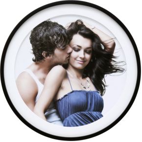 Deknudt S67Yk2 Zwart Rond 30Cm Houten Lijst Incl Passepartout deknudt kopen in de aanbieding