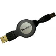 Sandberg Retractable USB 2.0 A-B 1.2m