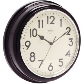 Balance Wandklok 32 Cm Analoog Zwartwit balance kopen in de aanbieding