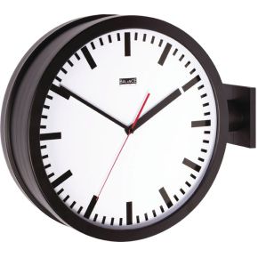 Balance Wandklok 38 Cm Analoog Zwartwit balance kopen in de aanbieding