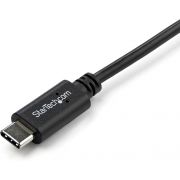 StarTech-com-USB2CC1MR-1m-USB-C-USB-C-Zwart-USB-kabel