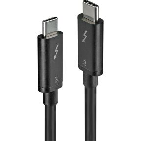 Lindy 41555 0.5m USB C USB C Zwart USB-kabel
