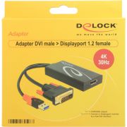 DeLOCK-0-3m-DVI-24-1-USB-A-Displayport-20p-0-3m-DVI-D-USB-HDMI-Zwart
