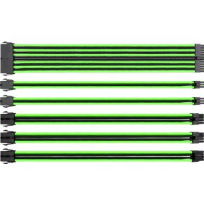 Thermaltake Mod Black Green Sleeved Cable Combo Pack 300Mm thermaltake kopen in de aanbieding