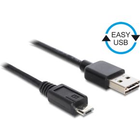 Delock 05M Usb20 Ausb20 Micro B Usb A B Zwart Kabel 85156 delock kopen in de aanbieding