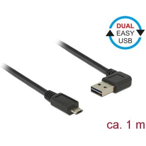 Delock 1M Usb20 Ausb20 Micro B 1M Usb A B Zwart Kabel delock kopen in de aanbieding