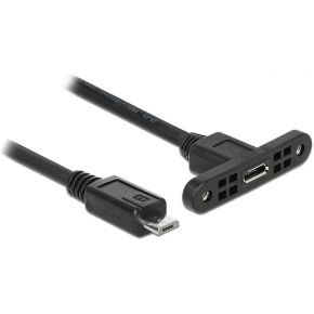 Delock 025M 2Xusb20 Micro B Usb B B Zwart Kabel delock kopen in de aanbieding