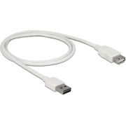 Delock 85199 Verlengkabel EASY-USB 2.0 Type-A male > USB 2.0 Type-A female wit 1 m
