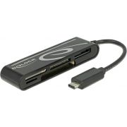 DeLOCK 91739 USB 2.0 Zwart geheugenkaartlezer