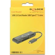 DeLOCK-91739-USB-2-0-Zwart-geheugenkaartlezer