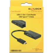 DeLOCK-91740-USB-3-0-3-1-Gen-1-Type-C-Zwart-geheugenkaartlezer