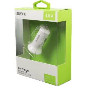 Sweex Autolader 2 Uitgangen 48 A 2X Usb Wit sweex kopen in de aanbieding
