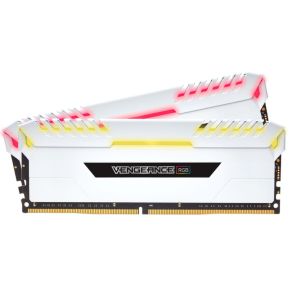 Corsair DDR4 Vengeance RGB 2x8GB 3000 White - [CMR16GX4M2C3000C15W] Geheugenmodule