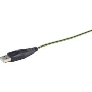 Gembird-MUSG-001-G-USB-2400DPI-Ambidextrous-Zwart-Groen-muis
