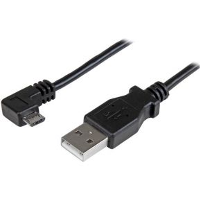 StarTech.com USBAUB50CMRA 0.5m USB A Micro-USB A Zwart USB-kabel