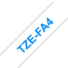 Brother TZe-FA4 Blauw op wit TZe labelprinter-tape