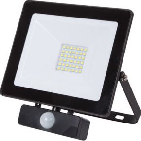 Perel Led Schijnwerper Voor Buitenshuis 30 W Neutraalwit Zwart Leda6003Nw Bp perel kopen in de aanbieding